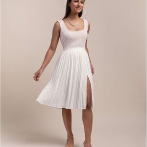 Edited Pieces Pleated Chiffon Skirt XS